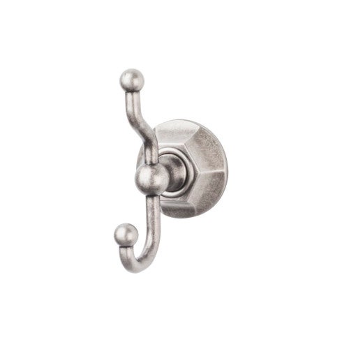 Edwardian Bath Double Hook Hex Backplate