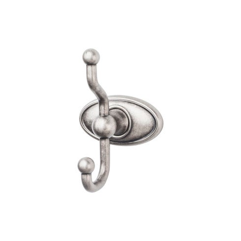 Edwardian Bath Double Hook Oval Backplate