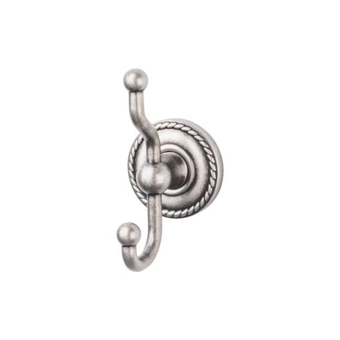 Edwardian Bath Double Hook Rope Backplate