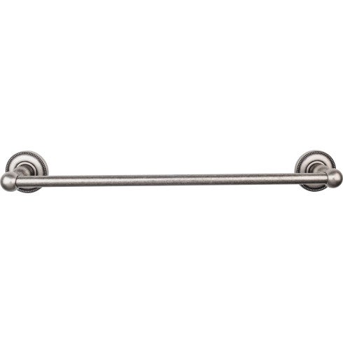 Edwardian Bath Towel Bar Single - Beaded Bplate