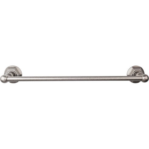 Edwardian Bath Towel Bar Single - Hex Backplate