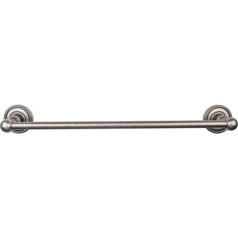 Edwardian Bath Towel Bar Single - Rope Backplate