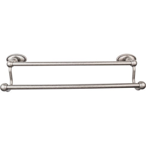 Edwardian Bath Towel Bar Double - Oval Backplate