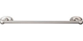 Towel bar end clearance bracket backplate