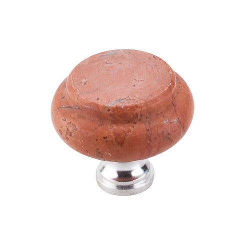 Honed Red Travertine Knob