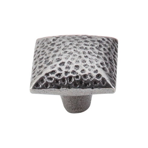 Square Iron Knob Dimpled
