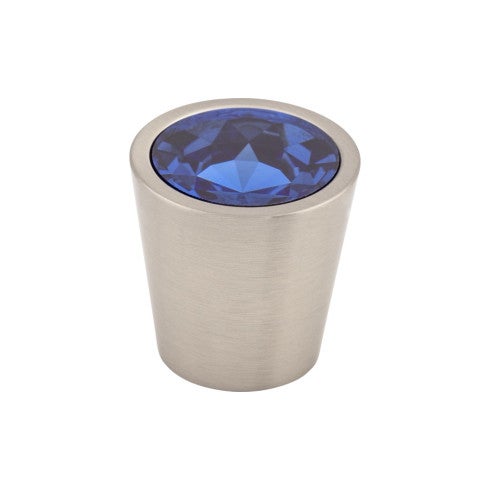 Blue Crystal Center Knob