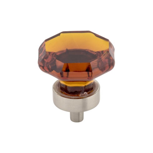 Wine Octagon Crystal Knob